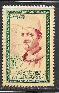 Morocco 3: 15c Sultan Mohammed V, used, F-VF