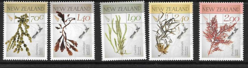 NEW ZEALAND SG3529/33 2014 SEAWEED MNH 