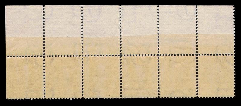 GENUINE SCOTT #280 MINT OG NH BEP IMPRINT PLATE #790 WIDE TOP STRIP 6 - SCV $650