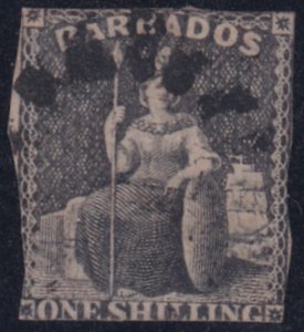 Barbados 1859 SC 9 Used 