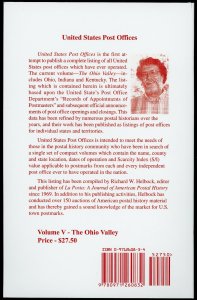 The Ohio Valley United States Post Offices Volume V  - Richard W Helbock 