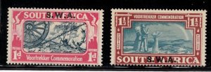 SOUTH WEST AFRICA Scott # 133a, 134a MH - SWA Overprint