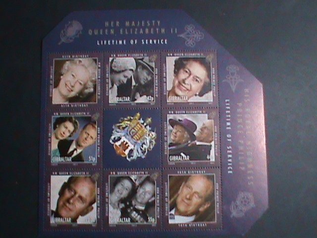 ​GIBRALTAR-2011 SC# 1267-72 SERVICE OF QUEEN   MNH S/S SCV.$18