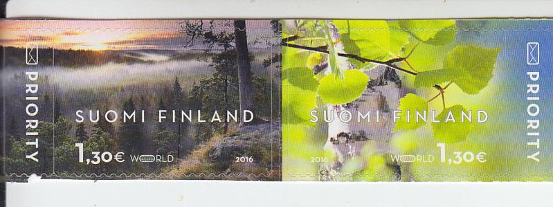 2016 Finland Landscapes SA Pair (Scott 1511-12a) MNH