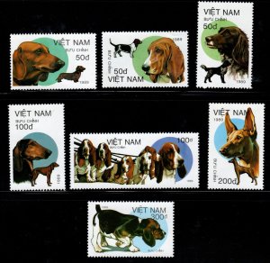 North Vietnam. Scott 2016-2022 MNH** Dog Breed set