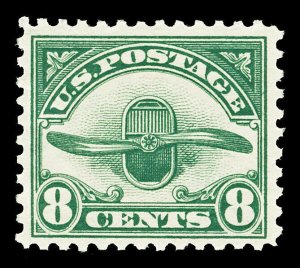 Scott C4 1923 8c Propeller Airmail Issue Mint F-VF OG NH Cat $35