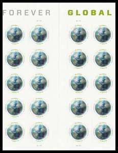 US 4740 Earth global F vert gutter block 20 MNH 2013