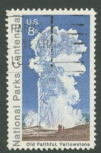 US Scott's # 1453 Old Faithful Geyser - 8 Cent - Used