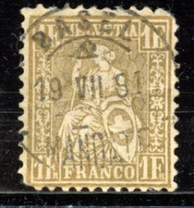 Switzerland # 50, Used.