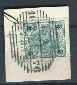 AUSTRIA; 1890s-1900s early F. Joseph issue fine used Full Postmark PIECE