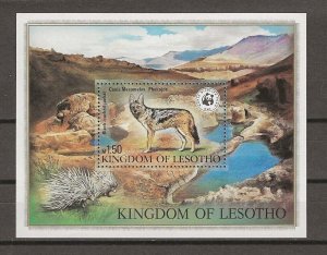 LESOTHO 1982 WWF SG 468/72  MNH