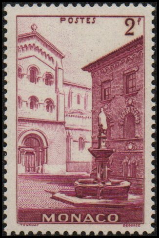Monaco 169 - Mint-H - 2fr St. Nicholas Square (1939) (cv $0.55)