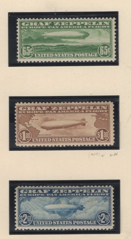 Scott C13 - C15 - Airmails. Zeppelins.  MH. OG. C13 MNH.   #02 C13mha