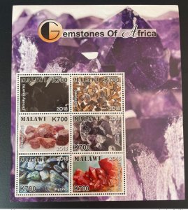 2018 / 2019 Malawi Mi. 1034 - 1039 Gemstones Gemstones Mineral-
