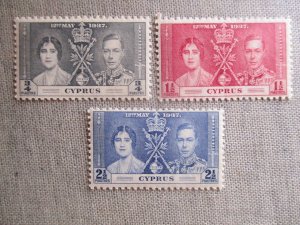 Cyprus, Scott# 140-142, MNH