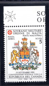 SMOM Retired Republic of Canada Stamp - MNH