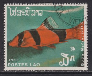 Laos 820 Botia Macracantha 1987