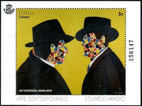 HERRICKSTAMP NEW ISSUES SPAIN Sc.# 4264 Contemporary Art, Eduardo Arroyo S/S