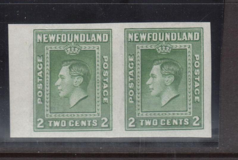 Newfoundland #245a XF/NH Imperf Pair