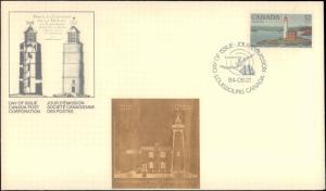 Canada, Worldwide First Day Cover, Lighthouses