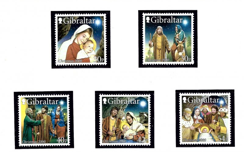 Gibraltar 854-59 MNH 2000 Christmas  (KA)