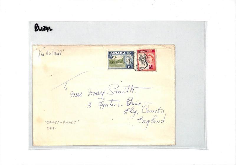 BU246 1962 Jamaica Cross Roads Airmail Cover PTS