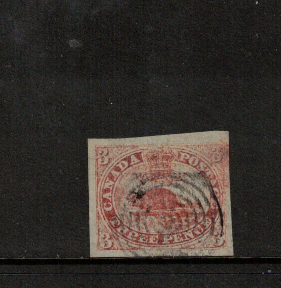 Canada #1 Extra Fine Used Gem With Rare Ink Variety At Upper Right *With Cert.*