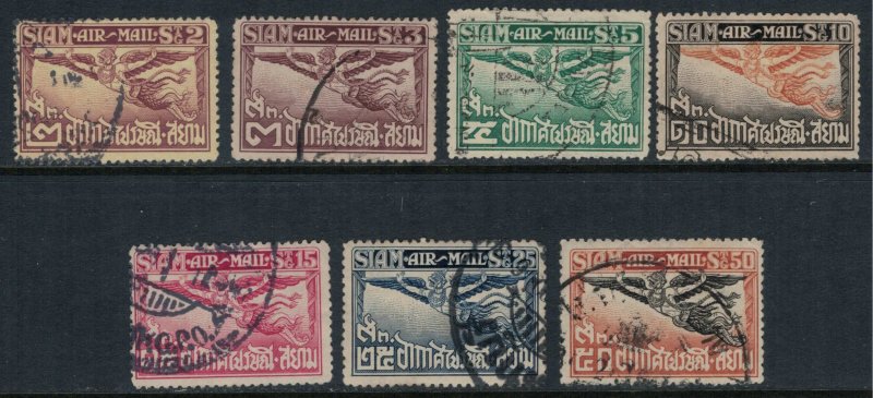 Thailand #C1-7  CV $14.55  First airmail issue