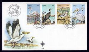 South West Africa 429-432 Birds U/A FDC