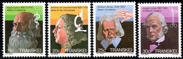 Transkei - 1982 Heroes of Medicine Set MNH** SG 108-111