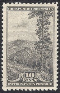 #749 XF MNH OG-10c Smoky Mountains Park-HIGH GRADE GEM STAMP (REM #749-6)