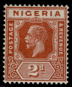 NIGERIA GV SG19, 2d chestnut, M MINT. 