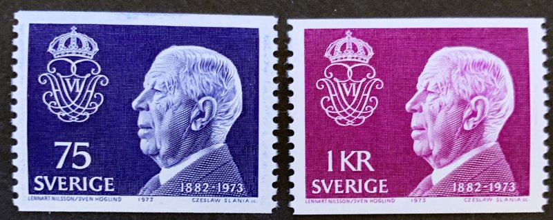 Sweden 1973 #1021-2 MNH. Royalty