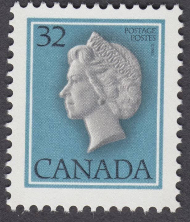 Canada - #792i Queen Elizabeth II, Harrison Paper - MNH