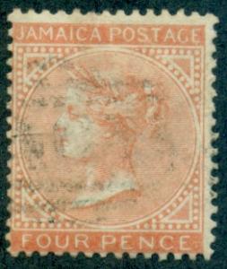 Jamaica #4a  Used  Scott $25.00