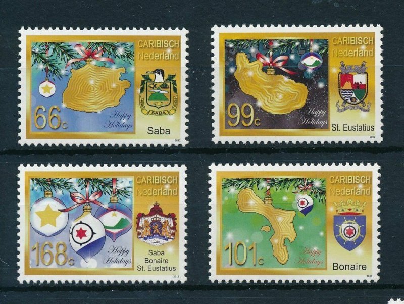 [CA035] Caribbean Netherlands 2012 Christmas MNH