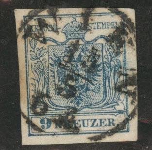 Austria Osterreich Scott 5 Coat of Arms 1850 type II