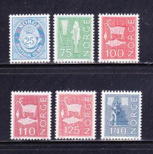 Norway 606, 608, 611-612, 614-615 MNH Various (A)