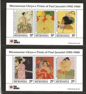 MICRONESIA SC# 143-44     FVF/MNH