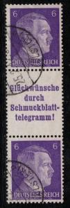 Germany Scott # 510 (2), label A14.3, used, se-tenant, Mi # S289