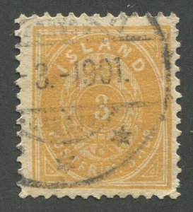 ICELAND #21 USED VF