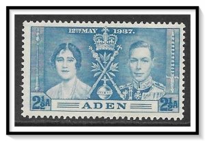Aden #14 Coronation Issue MH