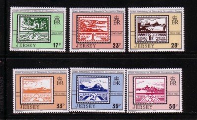 Jersey Sc 640-645 1993 60th Anniversary Occupation stamps  stamp set mint NH