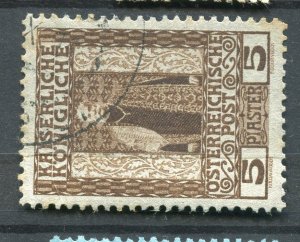 AUSTRIA; LEVANT 1908 F. Joseph issue fine used 5Pi. value