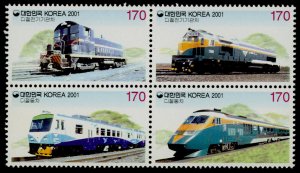 Korea 2045 MNH Railroads, Locomotives