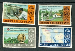 Gilbert and Ellice Islands #218 - 221 MNH singles