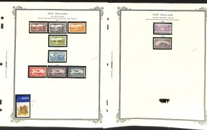 New Zealand Stamp Collection on 20 Scott Specialty Pages, BOB 1882-1969 (BC)