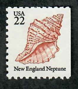 2119 New England Neptune Sea Shell MNH single from booklet