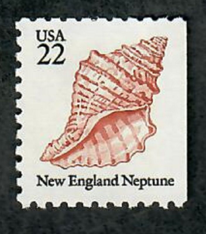 2119 New England Neptune Sea Shell MNH single from booklet