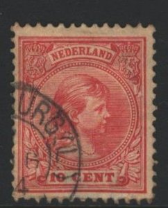 Netherlands Sc#43a Used